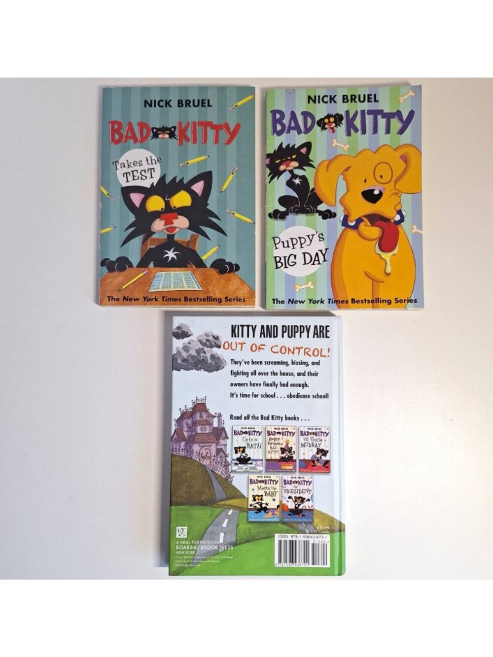Bad Kitty Book School Daze Meets The Baby Murray Test & Puppys Big Day Lot - Picture 2 of 6